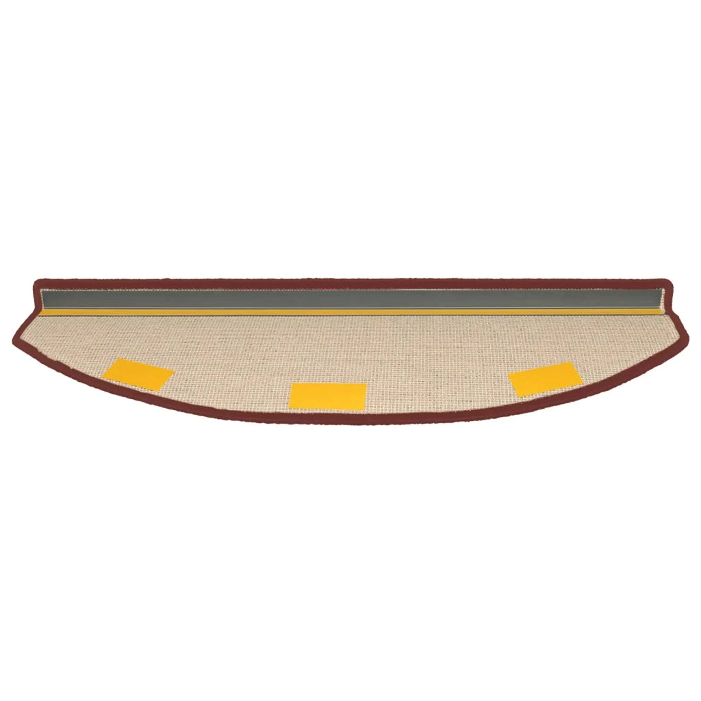 Tappetini per scale autoadesivi 15 pcs Rosso Bordeaux