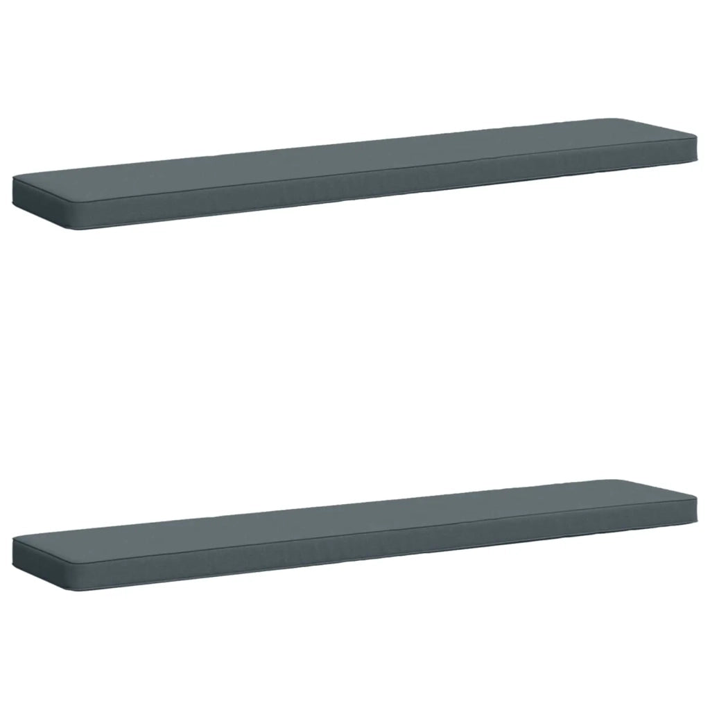 Cuscini per Panchina a 2 Pezzi VUGHT 2 pcs 100% Poliestere Blu 950657