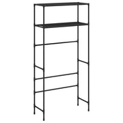 Scaffale portaoggetti a 2 ripiani per lavatrice ferro nero 02_0005446