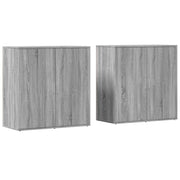 Buffet credenza cassettiera armadio mobile contenitore organizer per cucina soggiorno salotti set da 2 Sonoma 79 x 38 x 80 cm legno ingegnerizzato grigio 02_0036970