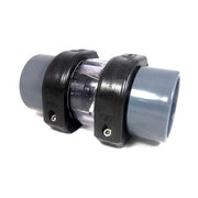 Valvola di ritegno da  50 a 110 mm con visore trasparente - Valvola Di Ritegno Da  50 A 110 Mm Con Visore Trasparente  63 Mm