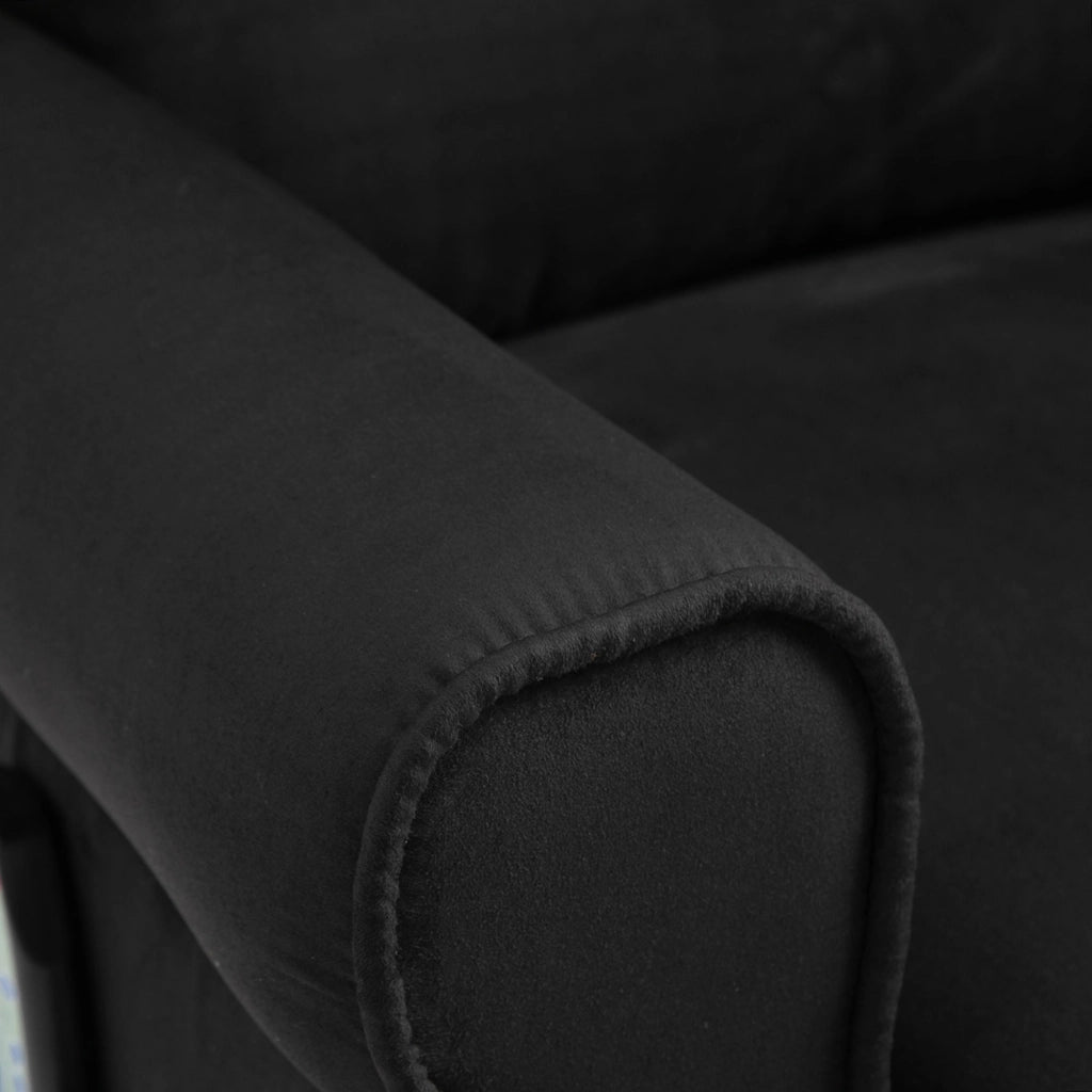 EasyComfort Poltrona Relax Massaggiante Reclinabile con Telecomando, 78x83x101cm, Nero
