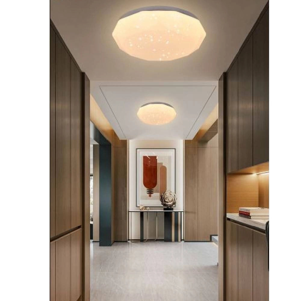 Trade Shop - Plafoniera Da Soffitto 18 W Lampadario Lampada Luce Fredda Naturale Calda - -bianco Caldo      -
