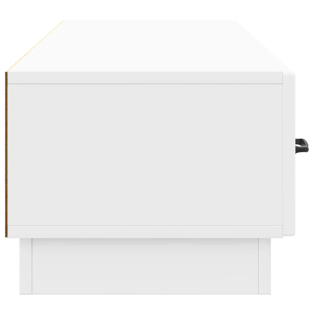 Mobile TV Bianco Lucido 147 x 34,5 x 27 cm Legno ingegnerizzato