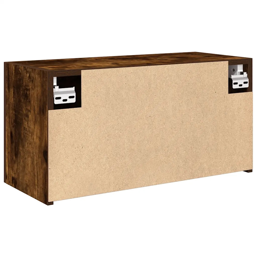 Armadietto Bagno Rovere Fumo 60x25x30 cm in Legno Multistrato 860062