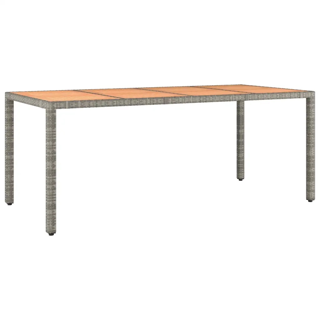 Set Bistrò da Giardino 7 pz con Cuscini in Polyrattan Grigio 3276971