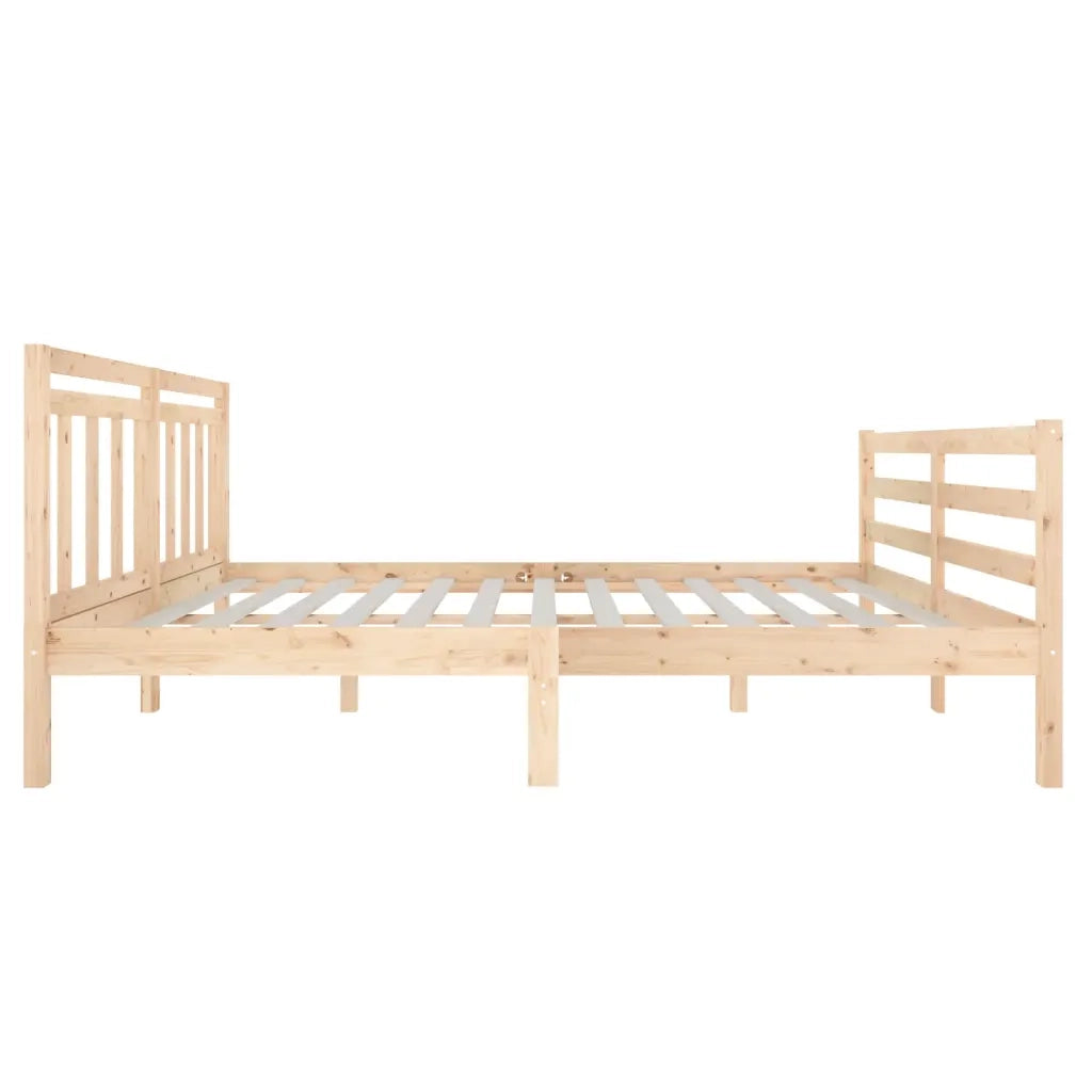Giroletto-Struttura Letto in Legno Massello 140x190 cm 633316
