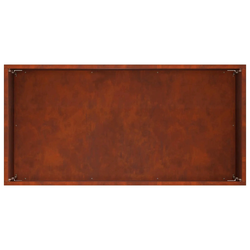 Vaso da giardino 2 pz Ruggine 60 x 30 x 40 cm Acciaio Corten 8005567