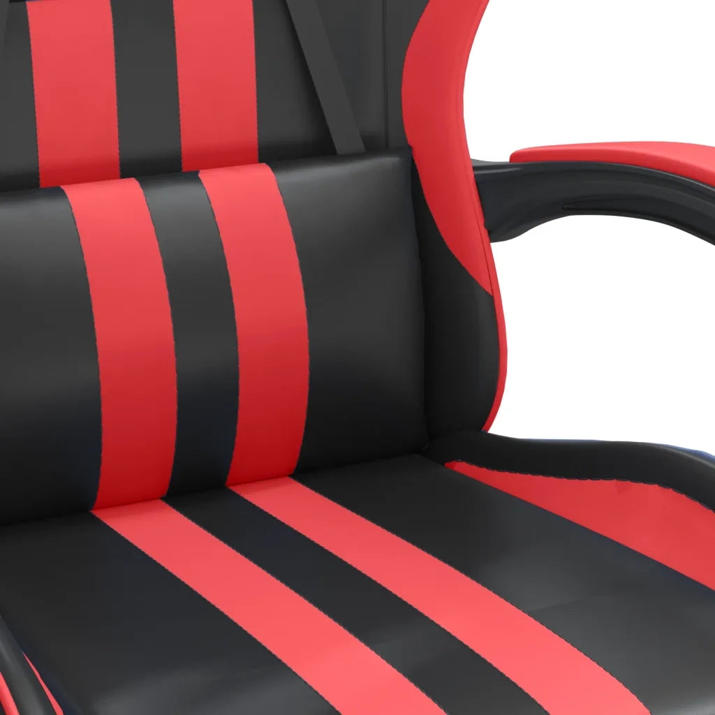 Sedia da Gaming | Sedia da e-sports Nera e Rossa in Similpelle