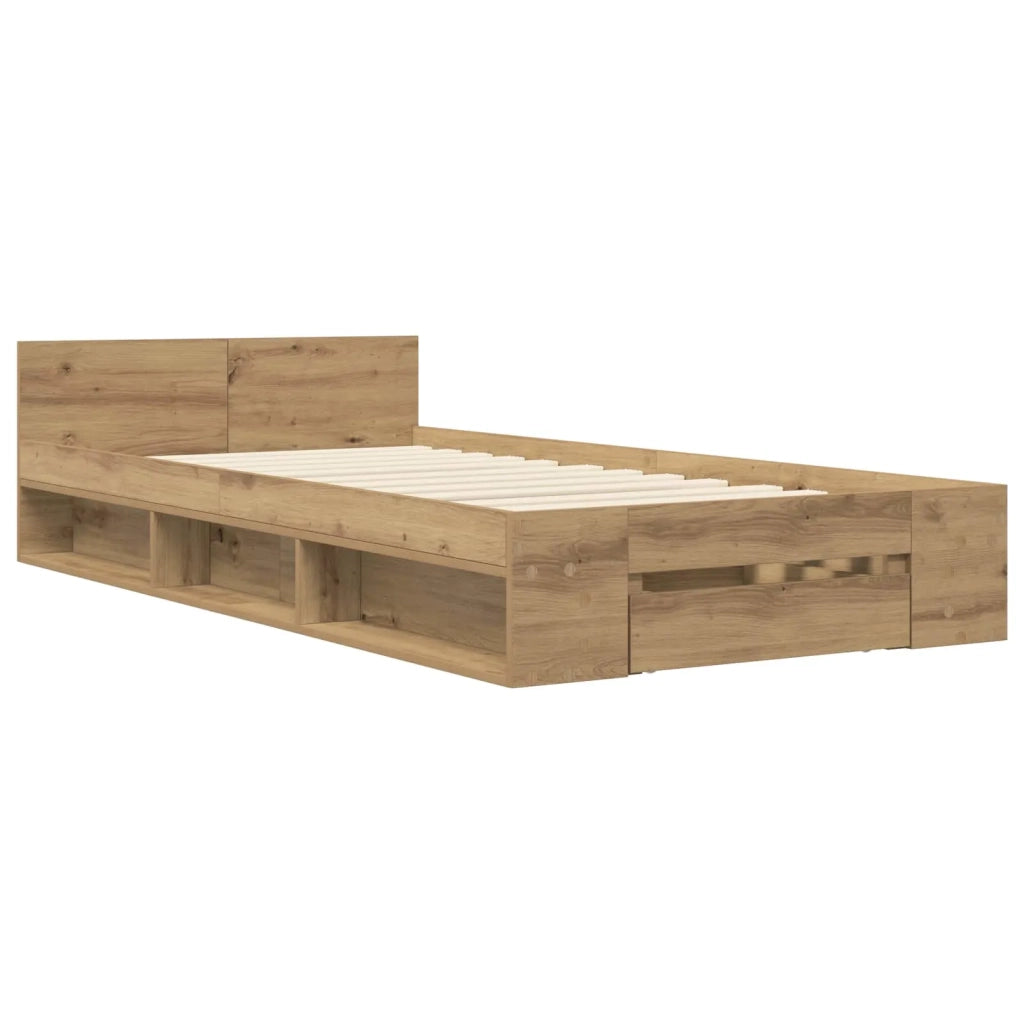 Telaio del letto con storage Rovere Artigianale 80 x 200 cm 3429604