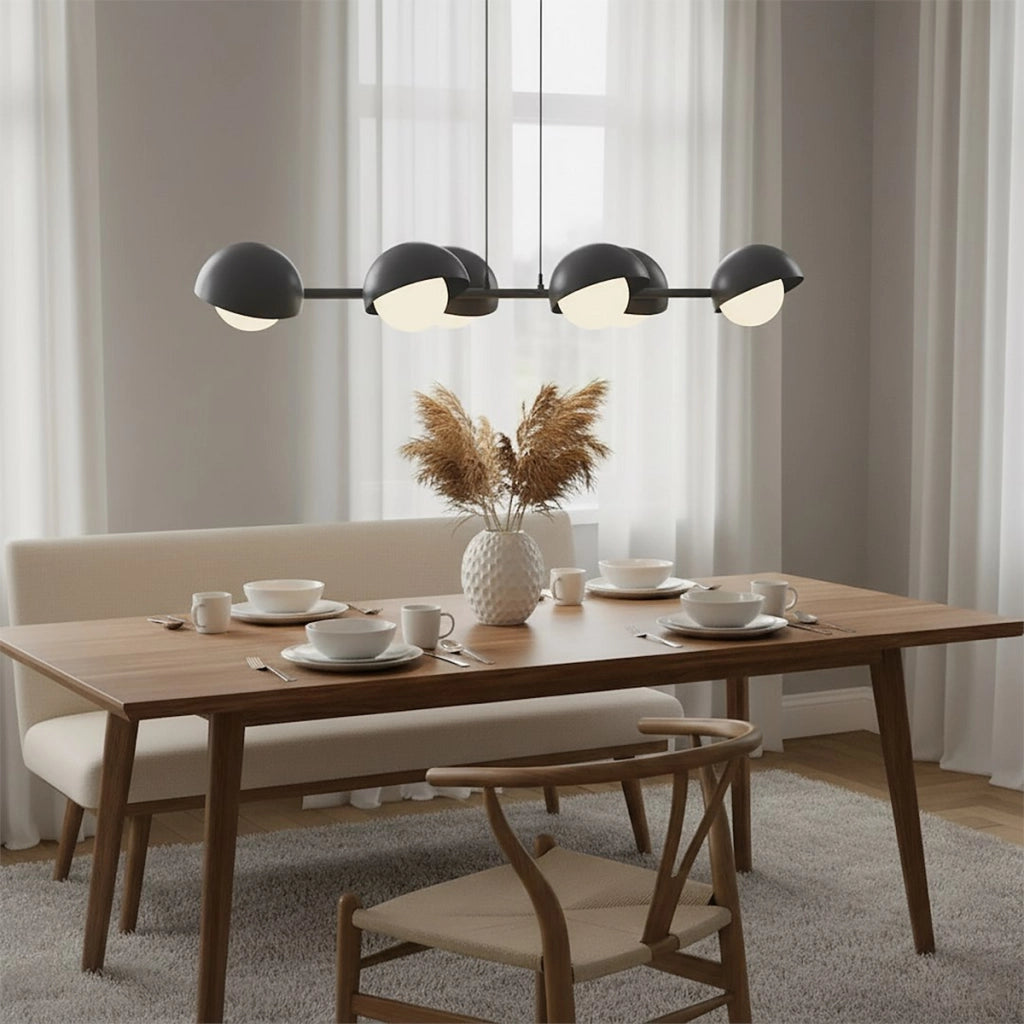Lampada a sospensione Boom in acciaio nero opaco