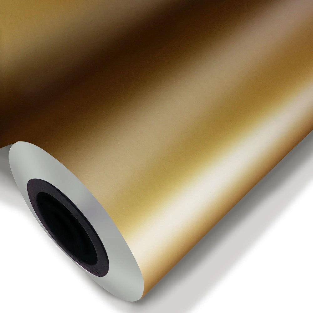 ORO OPACO - Pellicola adesiva metallizzata da 122cm di base Misura: 122x1000 cm