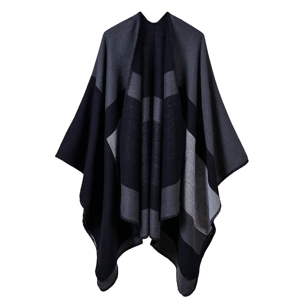 Sciarpa da donna in jacquard con filo d'argento