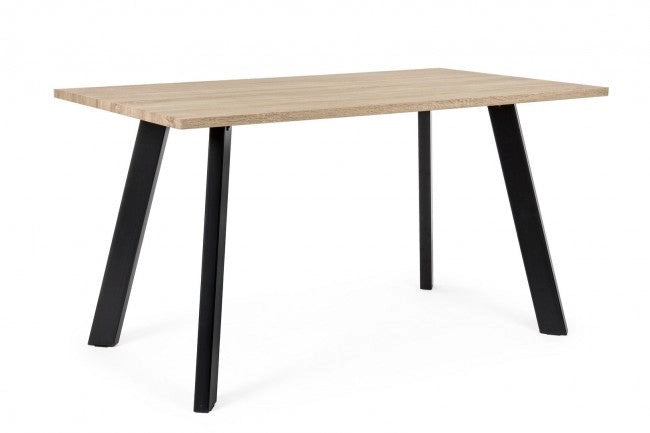 Tavolo Giant Piano Chiaro 140x80 Fisso in Legno