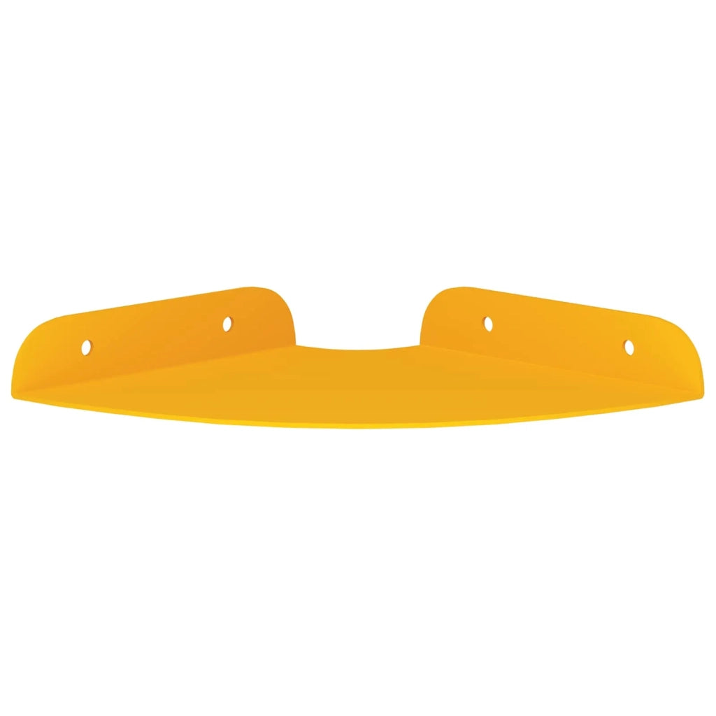 Mensola sospesa 2 pcs Giallo senape 15 x 15 x 2 cm