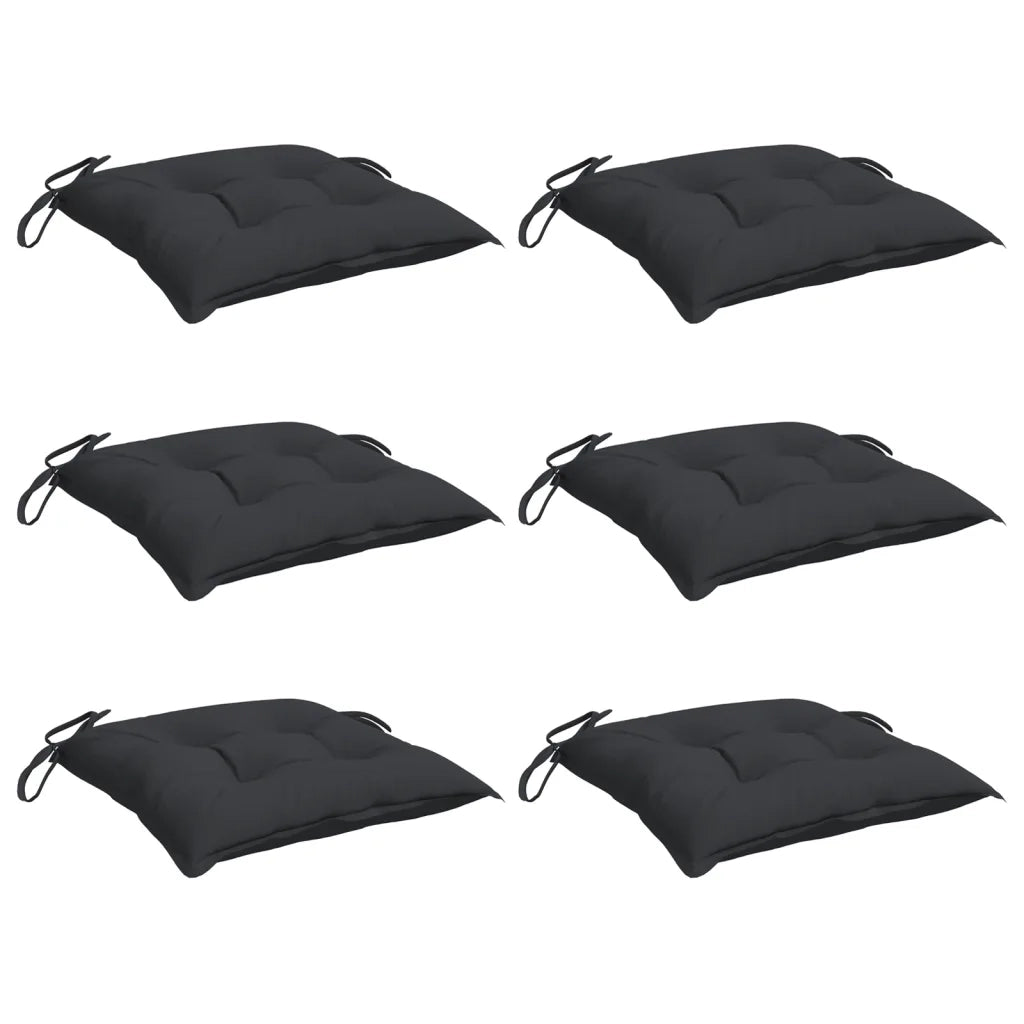 vidaXL Cuscini per Pallet 6 pz Neri 50x50x7 cm Tessuto Oxford