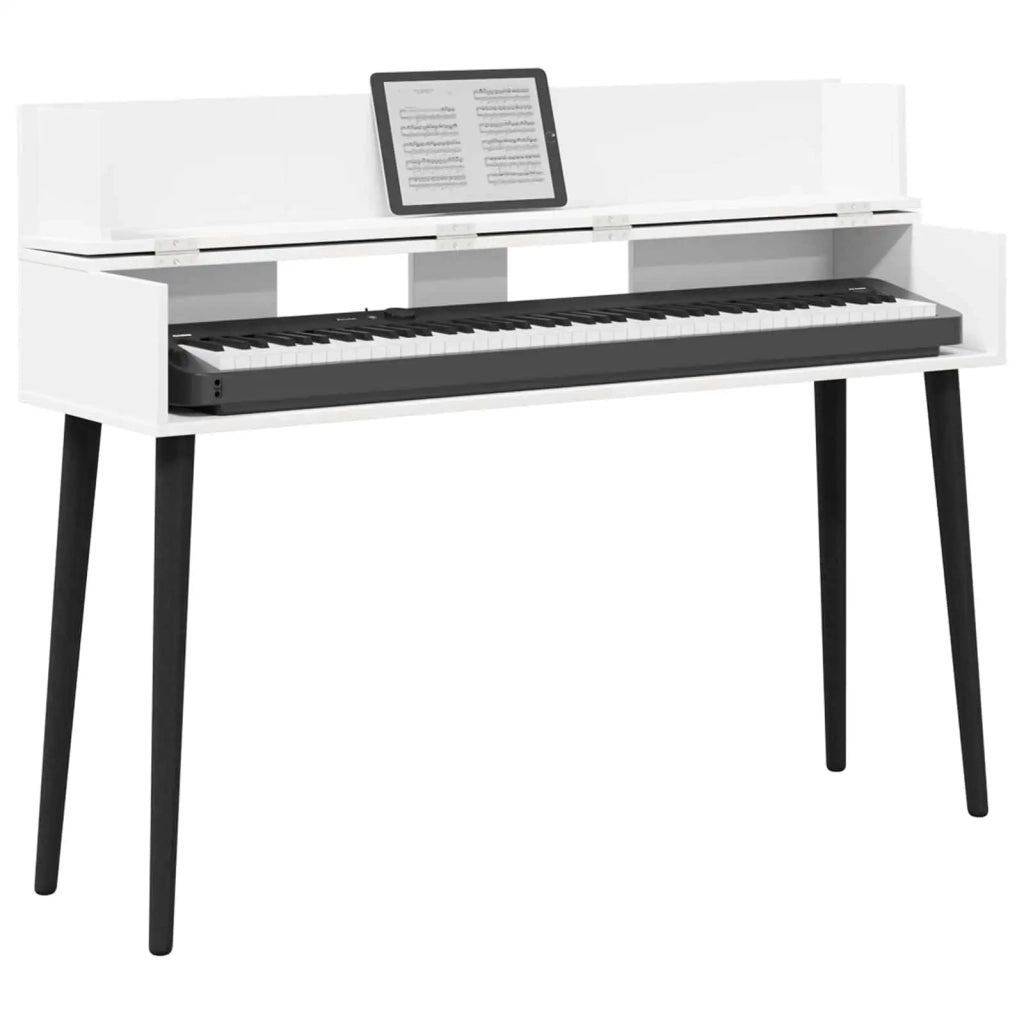 Scrivania studio Bianco 130 x 40 x 19,5 cm Legno ingegnerizzato 8006676