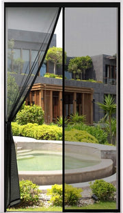 Parasole Magnetico per Porta Balcone - Nero 90 * 210cm