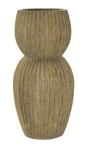 Vaso Breeze Ø25x52,5 cm in Mgo Verde sporco