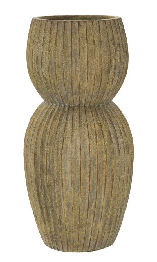 Vaso Breeze Ø25x52,5 cm in Mgo Verde sporco
