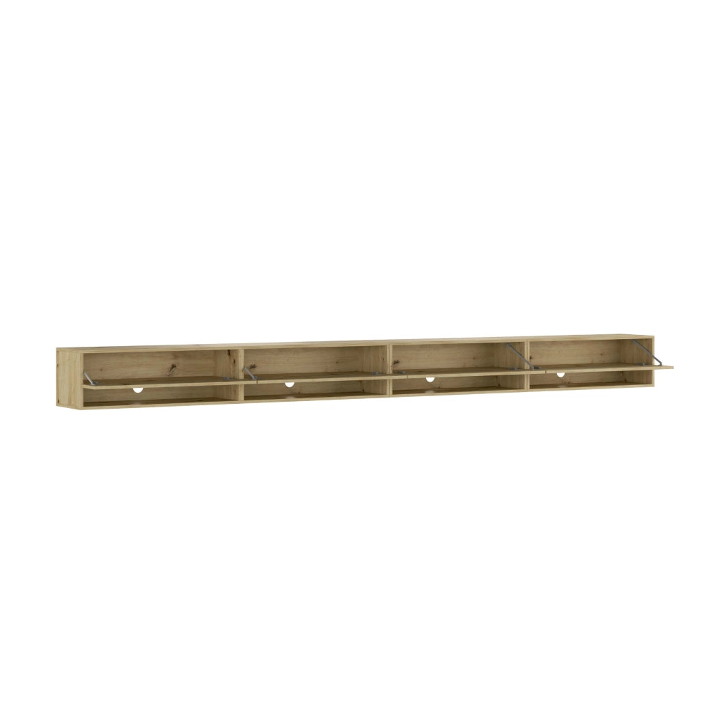Mobile TV Soggiorno, 360x35x30cm, LED, Mobile Soggiorno, colore Rovere RF3700