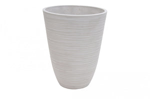 Vaso Medio Anemone Ø29x36 cm in Fibra sintetica Bianco