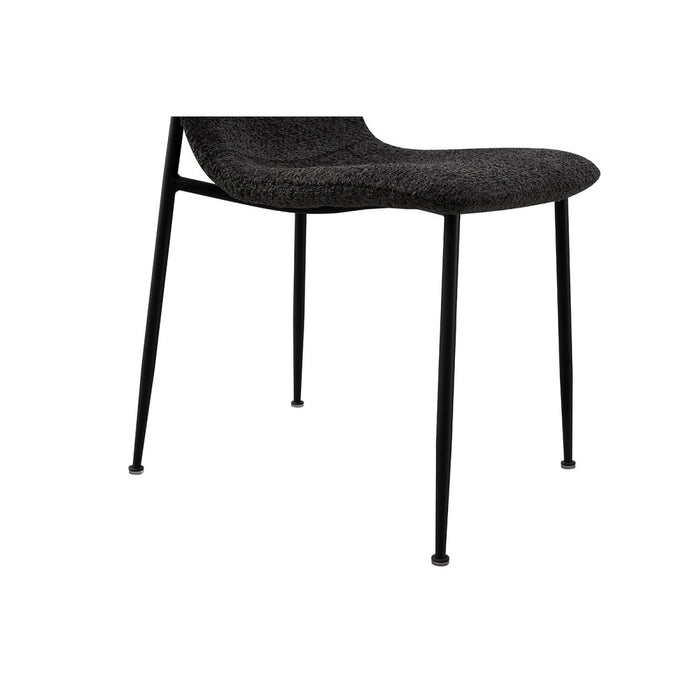 Sedia 'ALICE' Bouclé Grigio, dimensioni H81.5 x L42 x P57, ideale per la tua cucina o sala da pranzo.