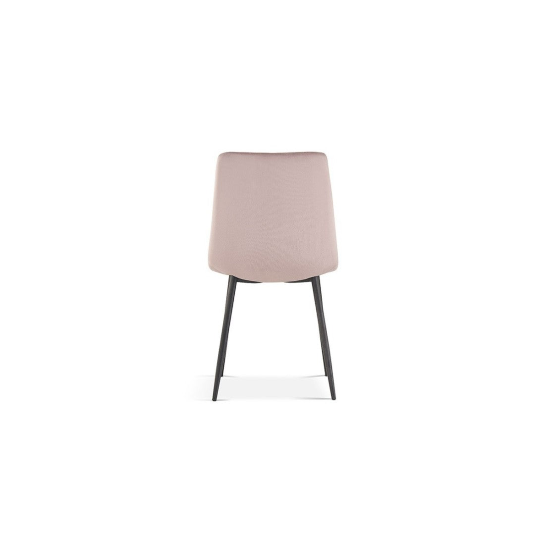 Sedia BRUCE in Velluto Rosa, dimensioni: H86 x L45 x P55 cm, ideale per una sala da pranzo dal design moderno e contemporaneo.