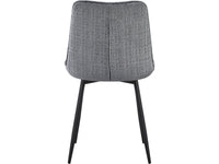 Sedie da pranzo in tessuto di alta qualità "Yanis" - Set di 4 - Grigio