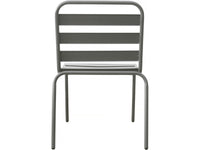 Set di 2 sedie da giardino impilabili in metallo "Bilbao" - Tortora
