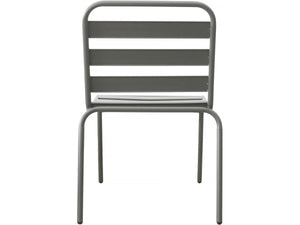 Set di 2 sedie da giardino impilabili in metallo "Bilbao" - Tortora