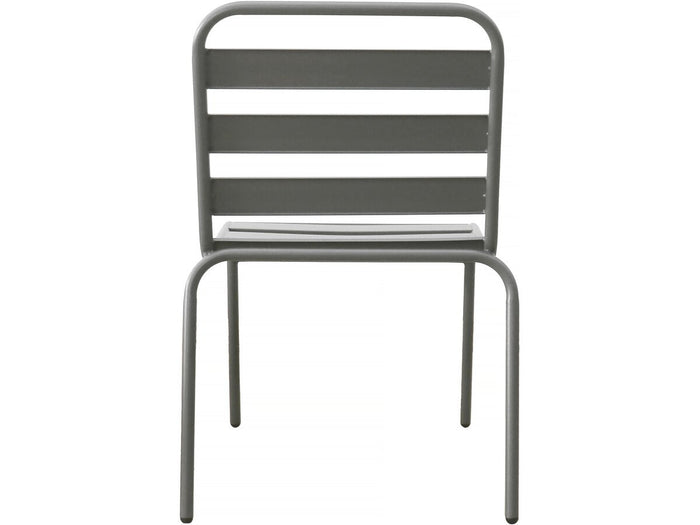 Set di 2 sedie da giardino impilabili in metallo "Bilbao" - Tortora