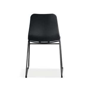 Sedia in polipropilene MARIE per sala da pranzo, bar, caffè, colore: nero.