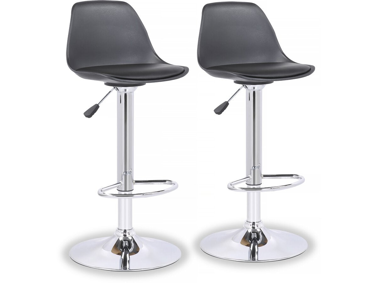 Set di 2 sgabelli da bar "Daïquiri" - Nero