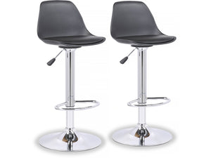 Set di 2 sgabelli da bar "Daïquiri" - Nero