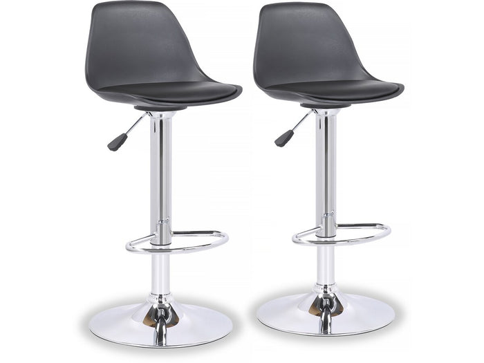 Set di 2 sgabelli da bar "Daïquiri" - Nero
