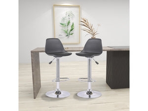 Set di 2 sgabelli da bar "Daïquiri" - Nero