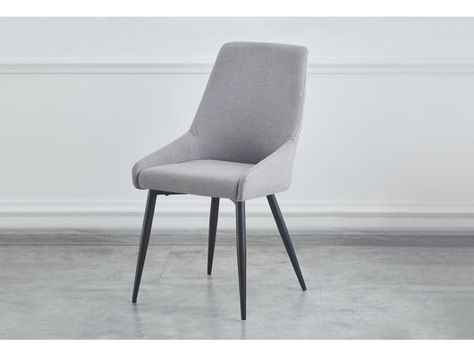 Set di 2 sedie in tessuto "Lyne" - Grigio