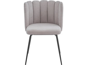 Sedia a fiori in tessuto "Anja" - Grigio