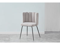 Sedia a fiori in tessuto "Anja" - Grigio