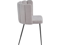 Sedia a fiori in tessuto "Anja" - Grigio