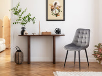 Set di 2 sedie in velluto "Victoria" - Grigio