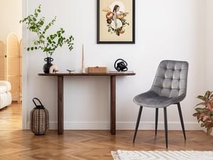 Set di 2 sedie in velluto "Victoria" - Grigio