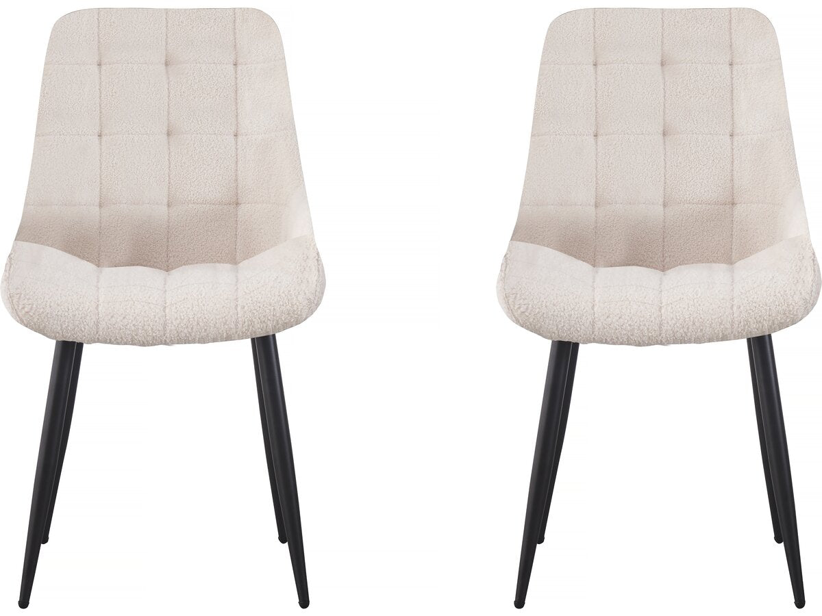 Set di 2 sedie loop "Victoria" - Beige