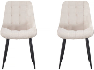 Set di 2 sedie loop "Victoria" - Beige