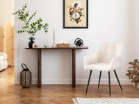 Set di 2 sedie con fibbia "Valentina" con braccioli - Beige