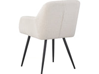 Set di 2 sedie con fibbia "Valentina" con braccioli - Beige