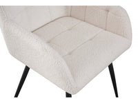 Set di 2 sedie con fibbia "Valentina" con braccioli - Beige