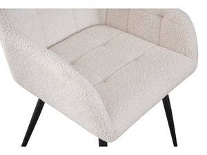 Set di 2 sedie con fibbia "Valentina" con braccioli - Beige