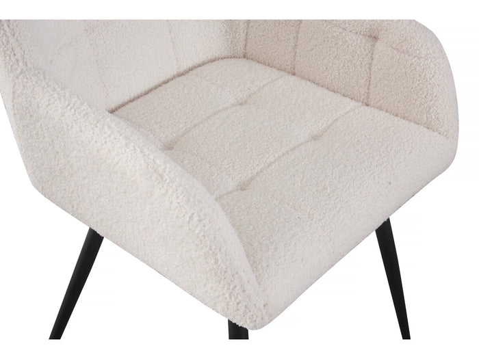 Set di 2 sedie con fibbia "Valentina" con braccioli - Beige